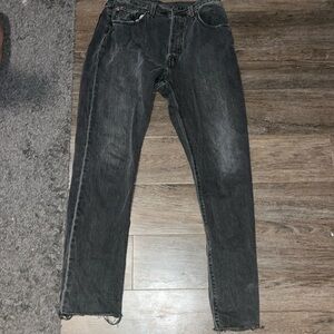 Levis 501 black/grey vintage jeans